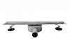 AQUALine - Odpływ liniowy podłogowy SLIM kwadrat chrom Obrotowy syfon ROZMIARY od 50 do120cm RSK01